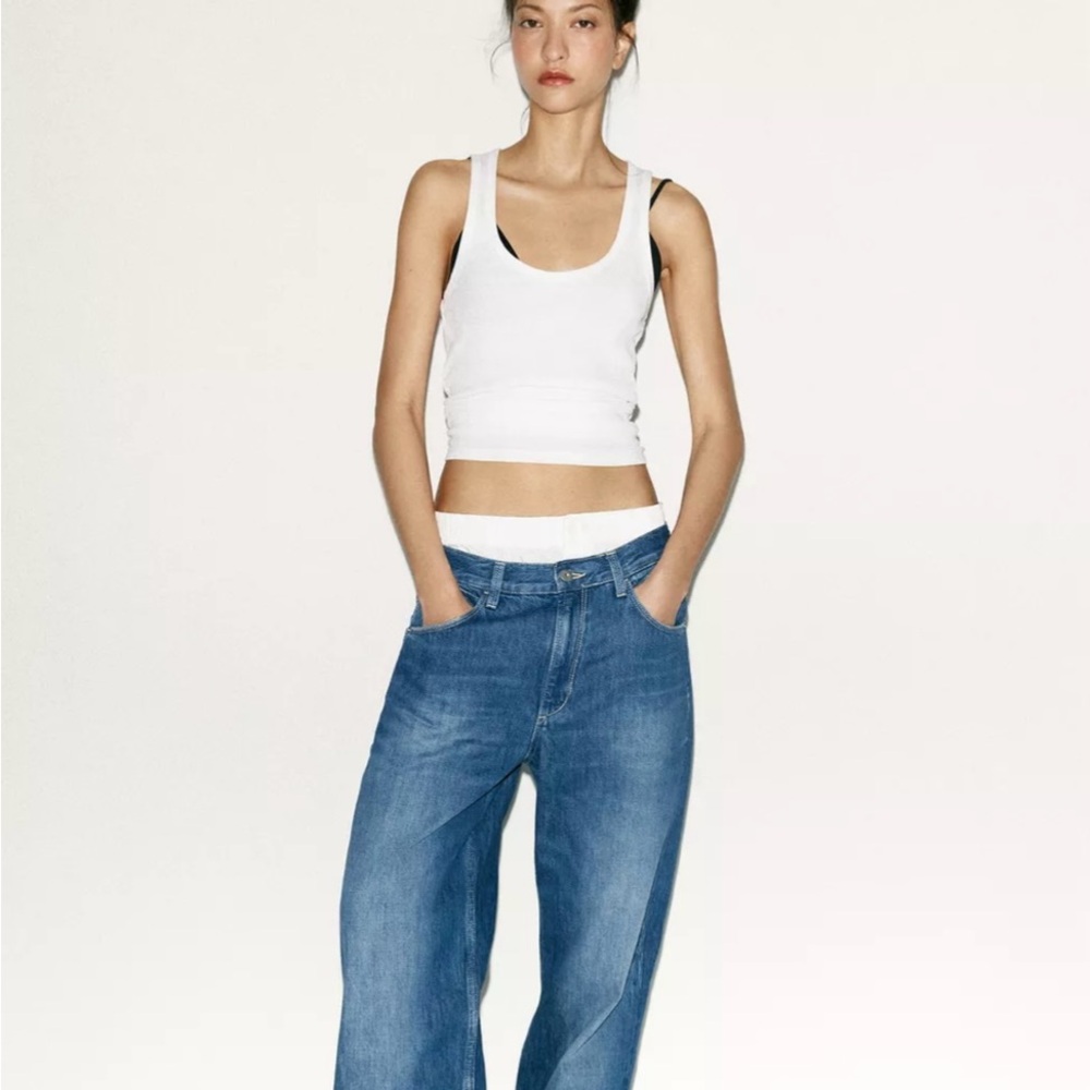 Zara White Tank Top